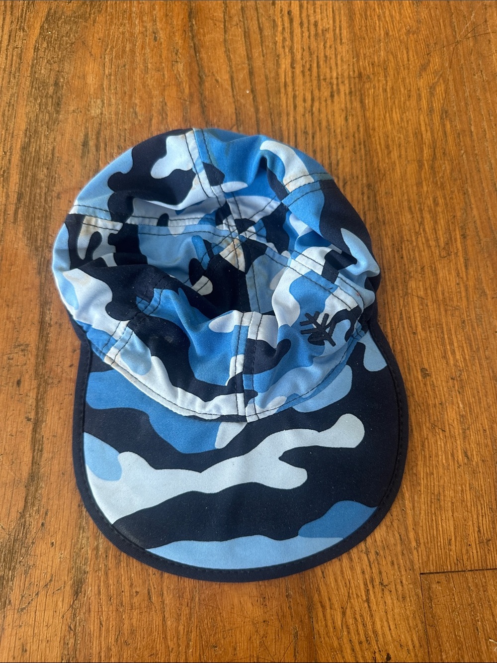 Coolibar Blue Camo Kids Sun Hat